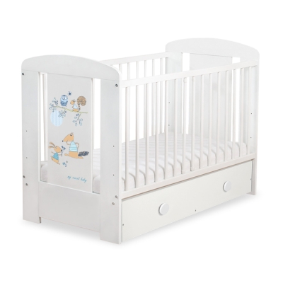 Lit Bébé à Barreaux avec Tiroir 120x60 cm Maxi