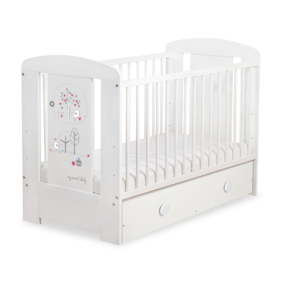 Lit Bébé à Barreaux avec Tiroir 120x60 cm Maxi