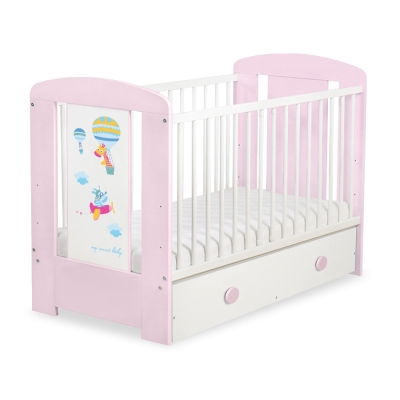 Lit Bébé à Barreaux avec Tiroir 120x60 cm Maxi
