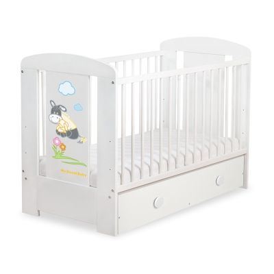 Lit Bébé à Barreaux avec Tiroir 120x60 cm Maxi Luca