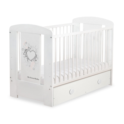 Lit Bébé à Barreaux avec Tiroir 60x120 cm Maxi