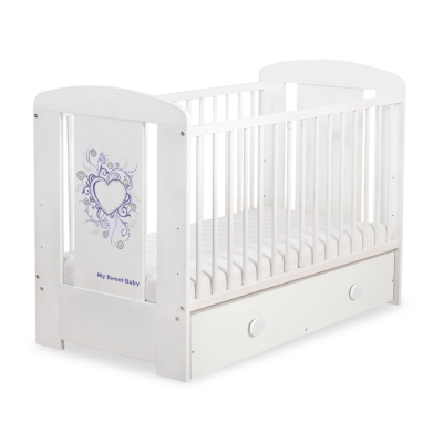 Lit Bébé à Barreaux avec Tiroir 60x120 cm Maxi