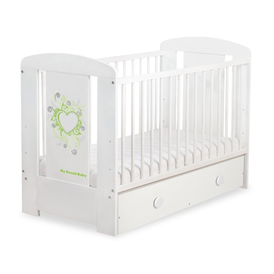 Lit Bébé à Barreaux avec Tiroir 60x120 cm Maxi