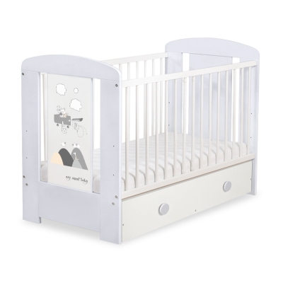 Lit Bébé à Barreaux avec Tiroir 60x120 cm Maxi