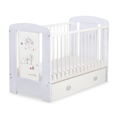Lit Bébé à Barreaux avec Tiroir 60x120 cm Maxi