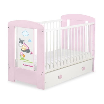 Lit Bébé à Barreaux avec Tiroir 60x120 cm Maxi Luca