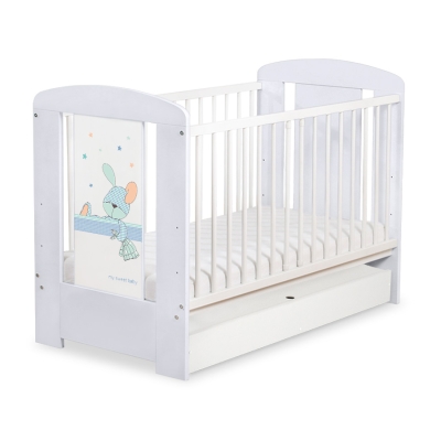 Lit Bébé à Barreaux avec Tiroir 60x120 cm Standard