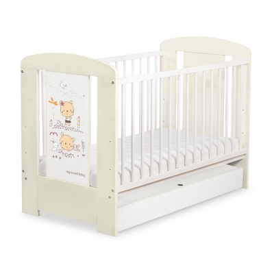 Lit Bébé à Barreaux avec Tiroir 60x120 cm Standard