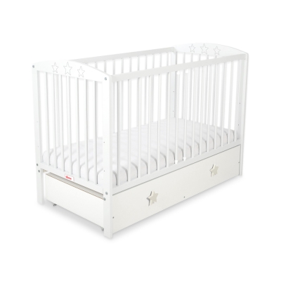 Lit Bébé à Barreaux avec Tiroir Maxi étoiles