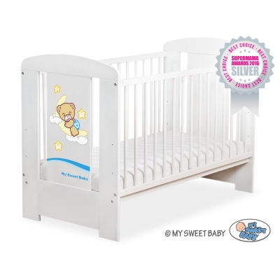 Lit Bébé à Barreaux Blanc Nuit