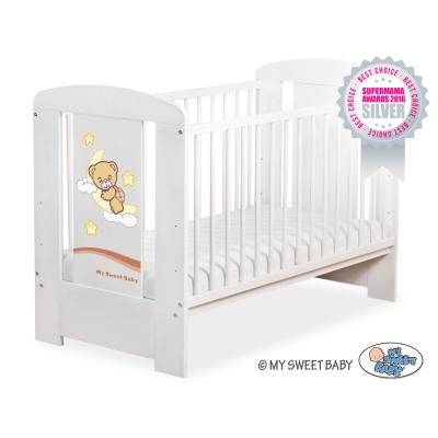 Lit Bébé à Barreaux Blanc Nuit