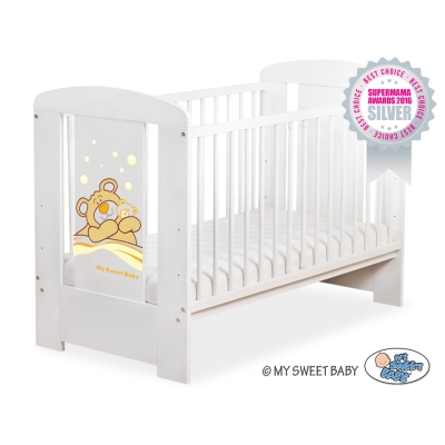 Lit pour Bébé 120x60 cm Blanc Barnabé