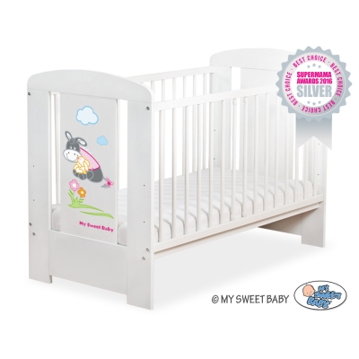 Lit pour Bébé 120x60 cm Blanc Luca