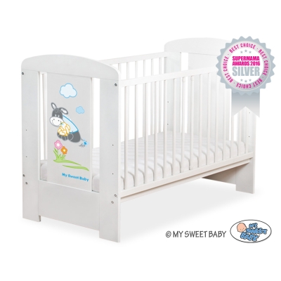 Lit pour Bébé 120x60 cm Blanc Luca