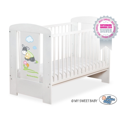 Lit pour Bébé 120x60 cm Blanc Luca