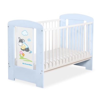 Lit pour Bébé 120x60 cm Bleu Luca