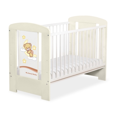 Lit pour Bébé 120x60 cm Crème Nuit