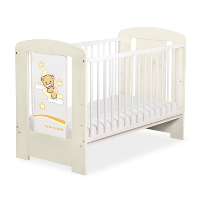 Lit pour Bébé 120x60 cm Crème Nuit