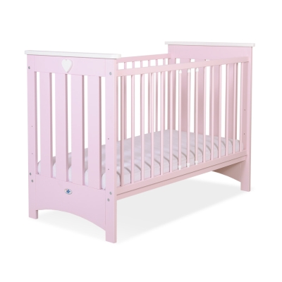 Lit pour Bébé 120x60 cm Lorenzo Rose Rose pour Fille