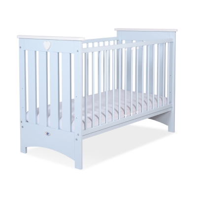 Lit pour Bébé a Barreaux 120x60 cm Lorenzo Bleu