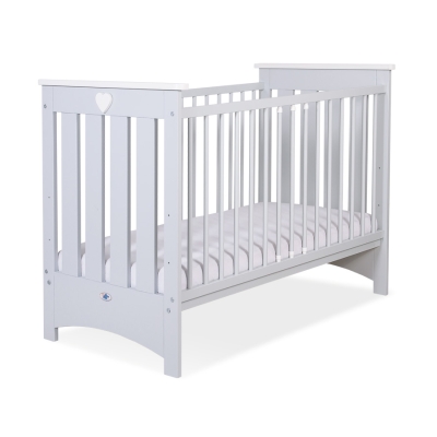 Lit pour Bébé a Barreaux 60x120 cm Lorenzo Gris
