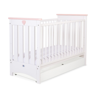 Lit pour Bébé avec Tiroir 120x60 cm Lorenzo Standard Blanc