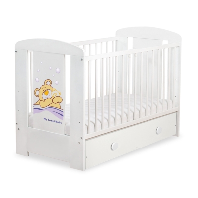 Lit pour Bébé avec Tiroir 120x60 cm Maxi Barnabé