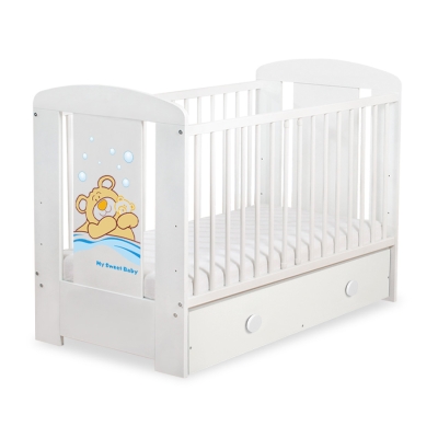 Lit pour Bébé avec Tiroir 120x60 cm Maxi Barnabé