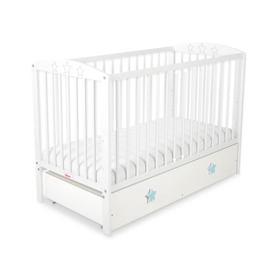 Lit pour Bébé avec Tiroir 120x60 cm Maxi étoiles