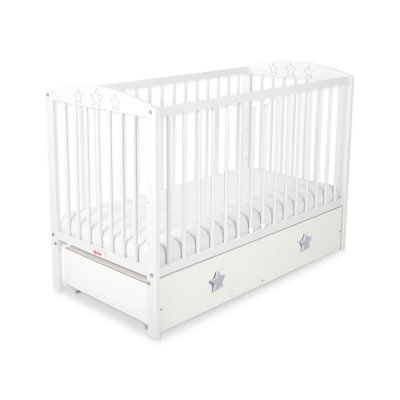 Lit pour Bébé avec Tiroir 120x60 cm Maxi étoiles