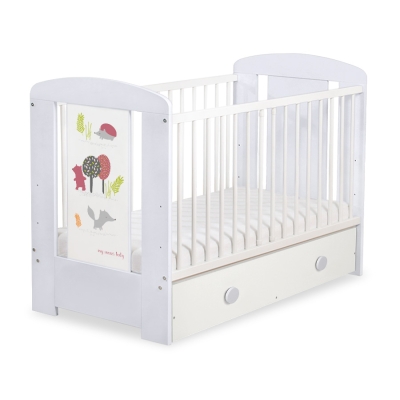 Lit pour Bébé avec Tiroir 120x60 cm Maxi Forêt