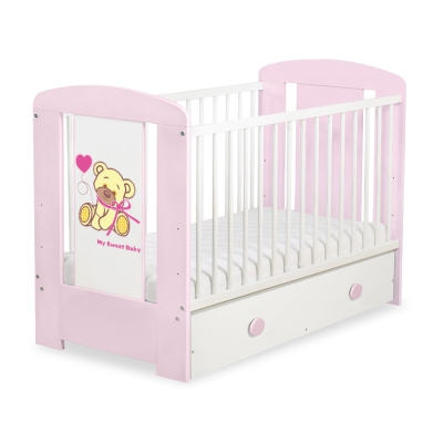 Lit pour Bébé avec Tiroir 120x60 cm Maxi Papillon