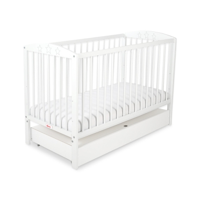 Lit pour Bébé avec Tiroir 120x60 cm Standard étoiles