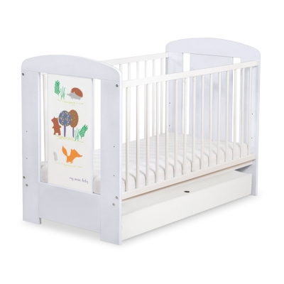 Lit pour Bébé avec Tiroir 120x60 cm Standard Forêt