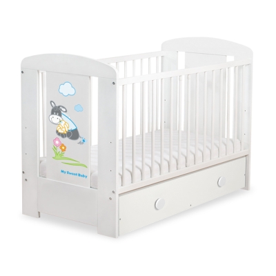 Lit pour Bébé avec Tiroir 120x60 Maxi Luca