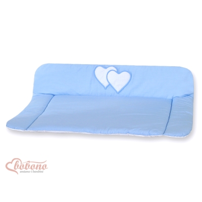 Matelas à Langer Bébé Bleu Cœurs