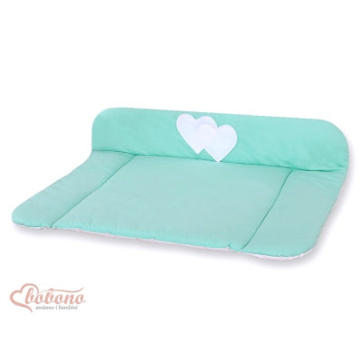 Matelas à Langer Bébé Menthe Cœurs