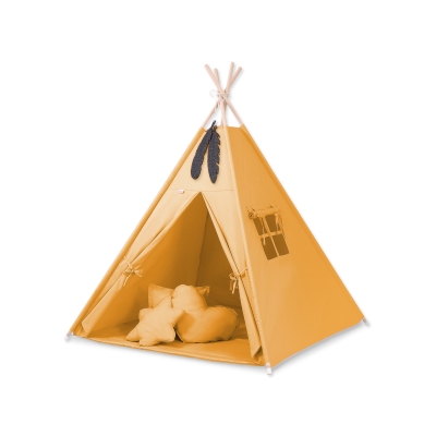 Méga Lot: Tente de Tipi + Tapis de Jeu + Oreillers + Plumes Miel