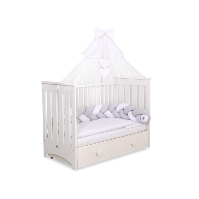 Moustiquaire en Tulle pour Lit Bébé Blanc Mousseline