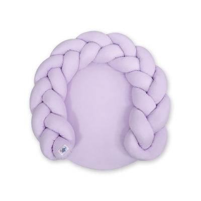 Oreiller Tressé Bébé Donut Lila