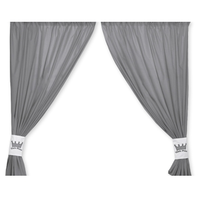 Paire de Rideaux de Chambre de Bébé  Anthracite Prince / Princess