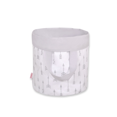 Panier à Jouets Double Face L Gris Flèches