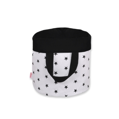Panier en Tissu Coton pour Ranger Produits et Jouets S Noir