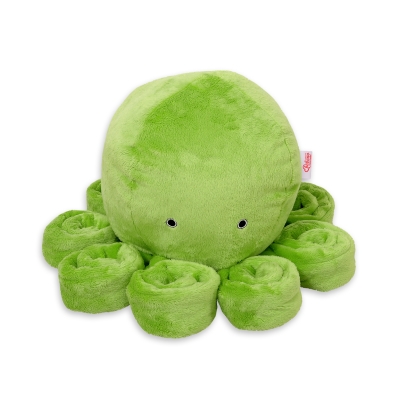 Peluche Pieuvre avec Hochet pour de Bébé Vert