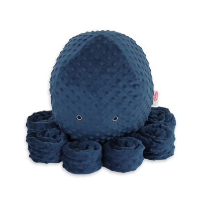 Pieuvre Câlins avec Hochet  Bleu