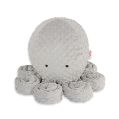 Pieuvre Câlins avec Hochet  Gris