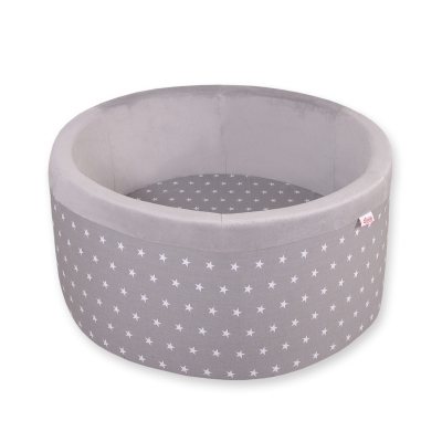 Piscine à Balle - Balles Non-incluses Gris à Étoiles