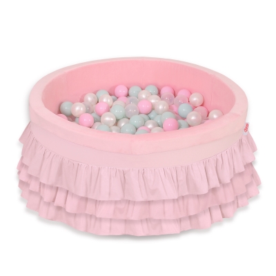 Piscine à Balles  à volants Minky 200pcs Rose