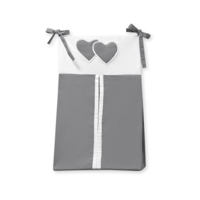 Pochette de Rangement pour Couche Anthracite Cœurs