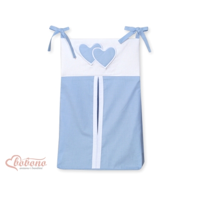 Pochette de Rangement pour Couche Bleu Cœurs